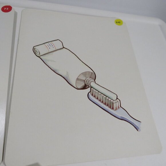 Peabody Vintage People Dentist 1960s Artwork Toothbrush, Toothpaste (3) cards - Picture 3 of 5